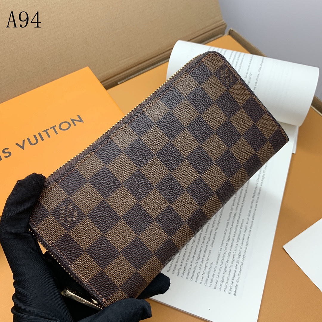 LVutton Damier Ebene Zippy Wallet #886