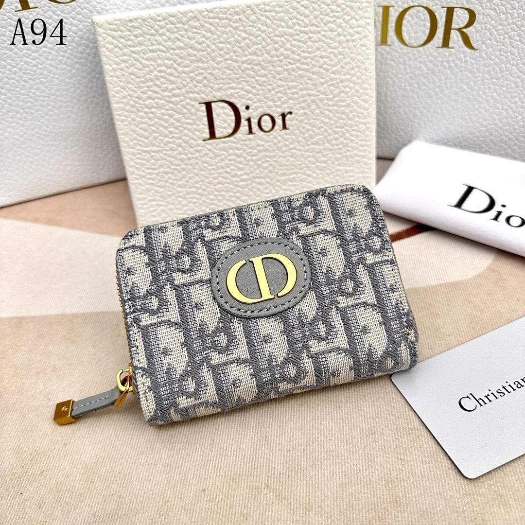 Diiior – Oblique Monogram Zip Around Wallet #3247