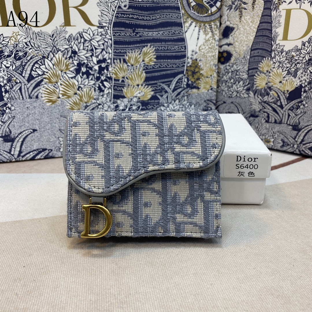 Diiior S6400 Gray Oblique Print Clutch #3245