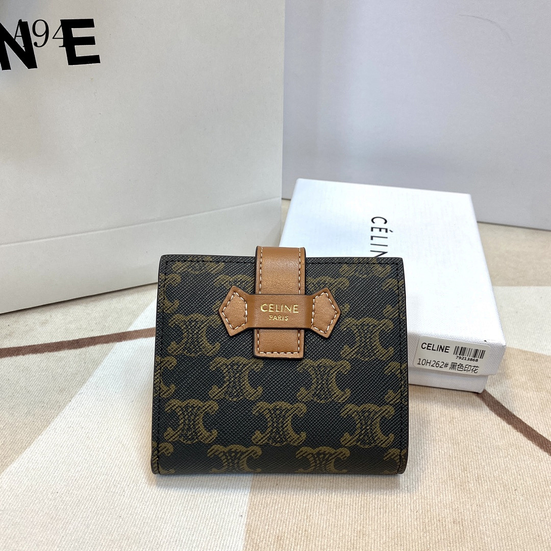 C3linee Tri-Fold Wallet in Monogram Canvas #3244