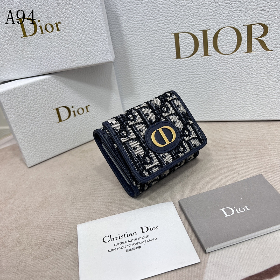 Diiior Oblique Monogram Compact Wallet #3242
