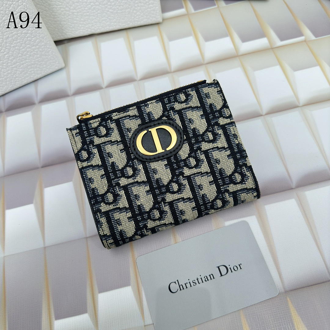 Christian Diiior Oblique Print Zip Pouch #3241