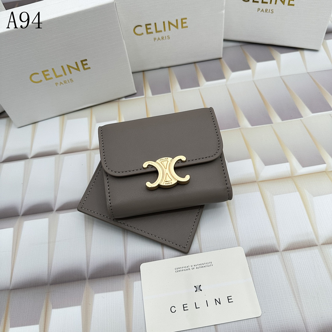 C3linee – Classic C Logo Compact Wallet #3326