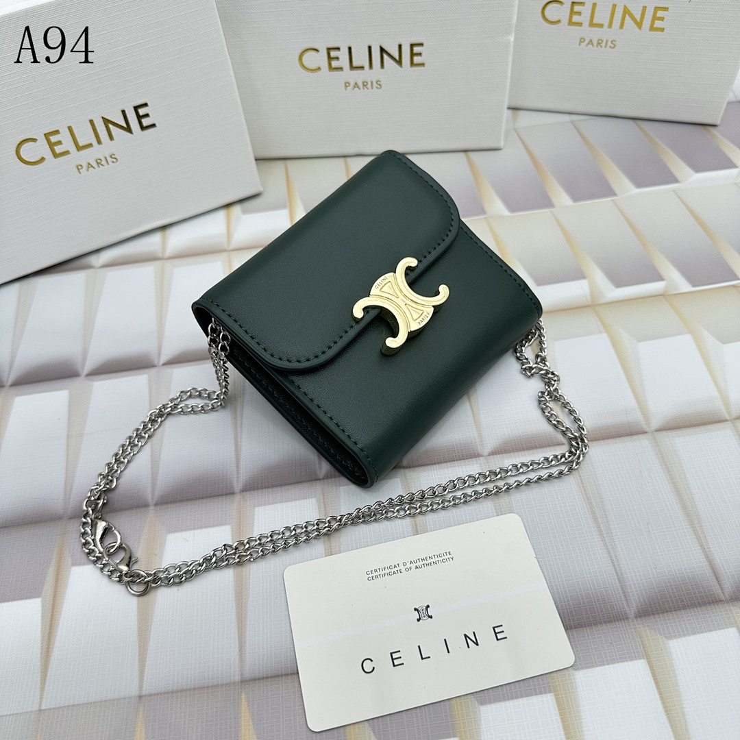 CELINE A94 Mini Tri-Fold Wallet on Chain #3320