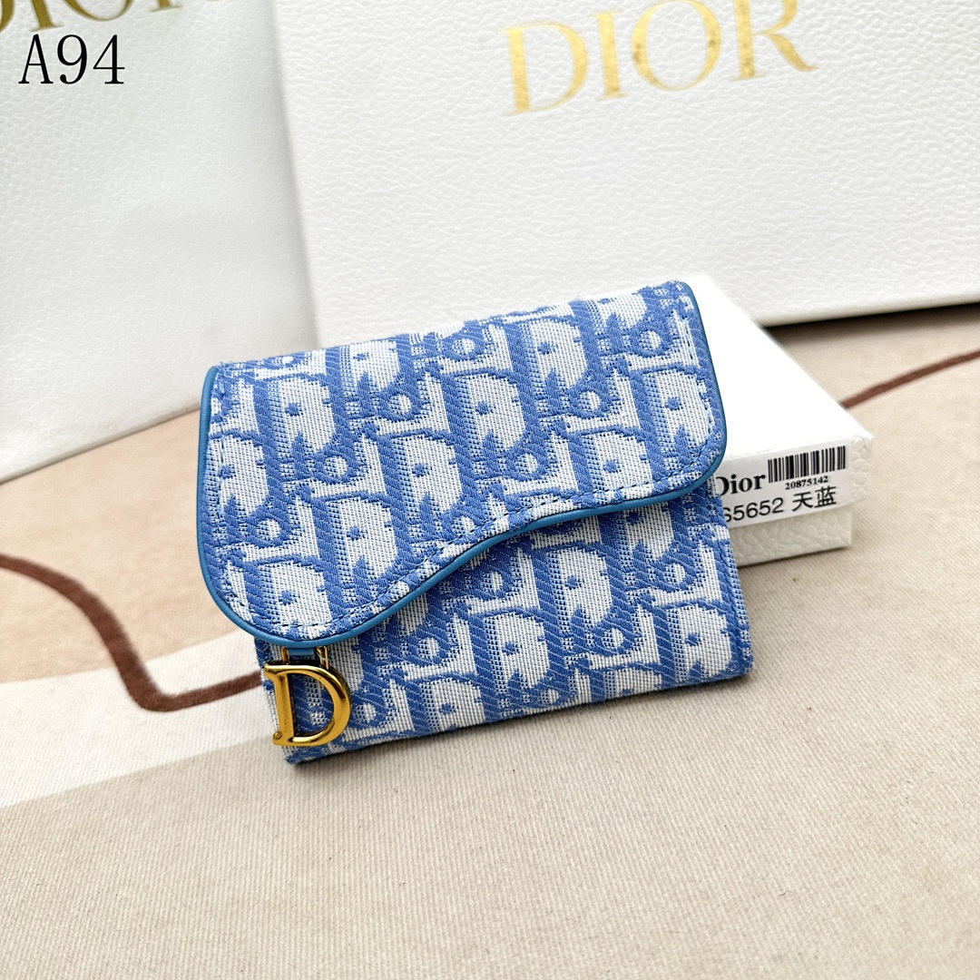 Diiior Oblique Printed Canvas Wallet #3228