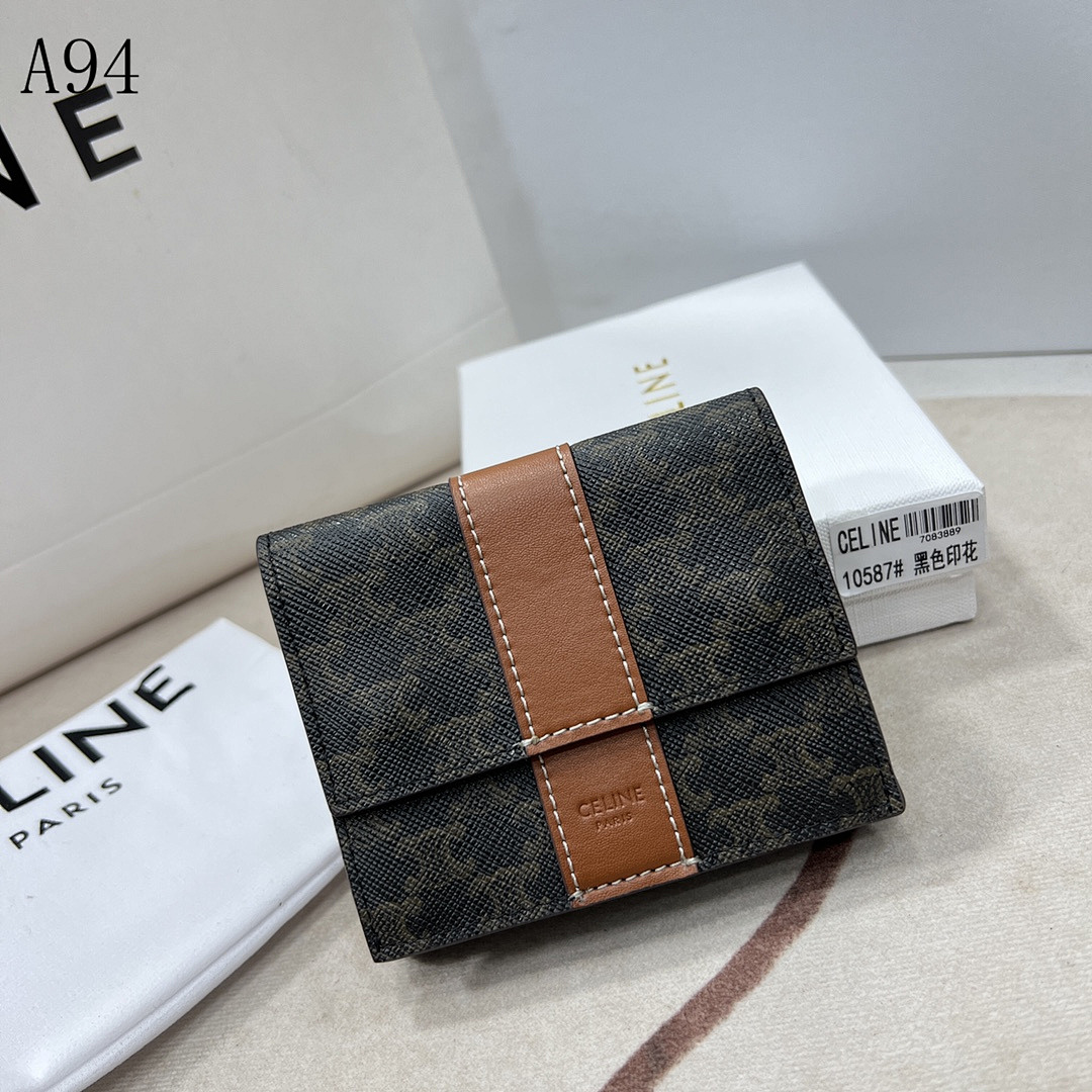 CELINE – 10587# Monogram Canvas Compact Wallet #3282