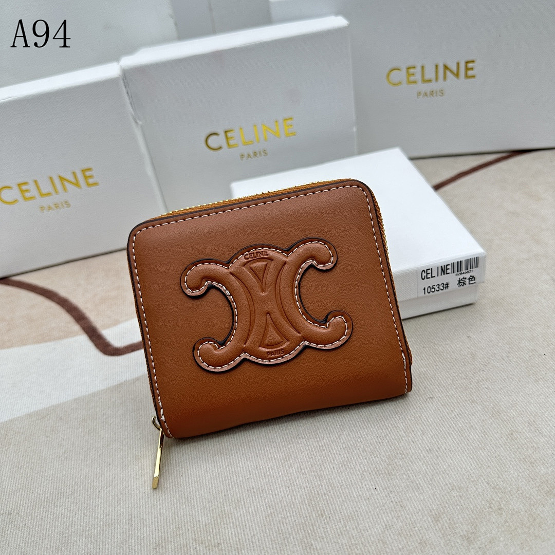 C3linee C3linee 10533# Brown Leather Wallet #3267