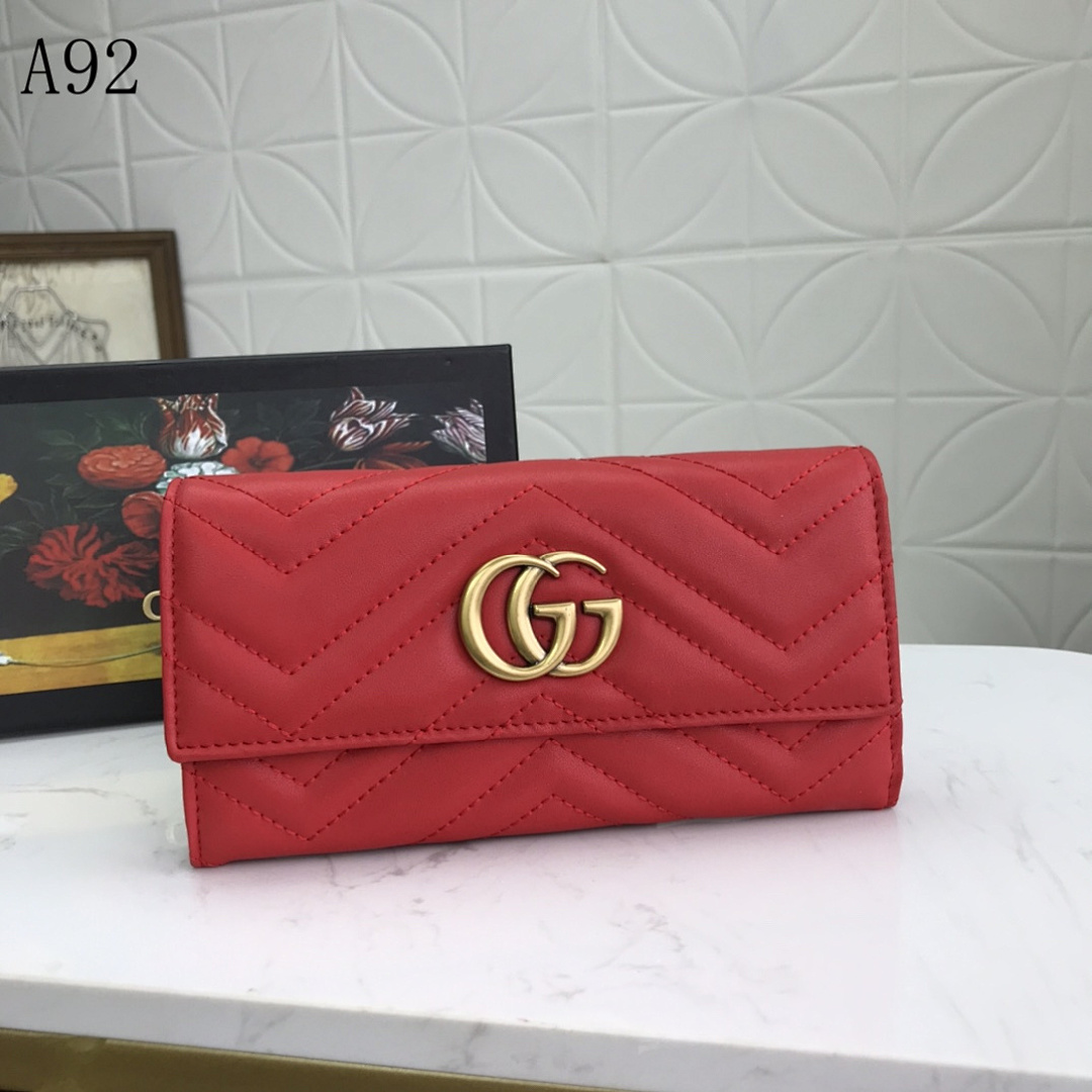 Gucc1 Marmont Matelassé Leather Wallet #828 1 Gucc1 Marmont Matelassé Leather Wallet #828