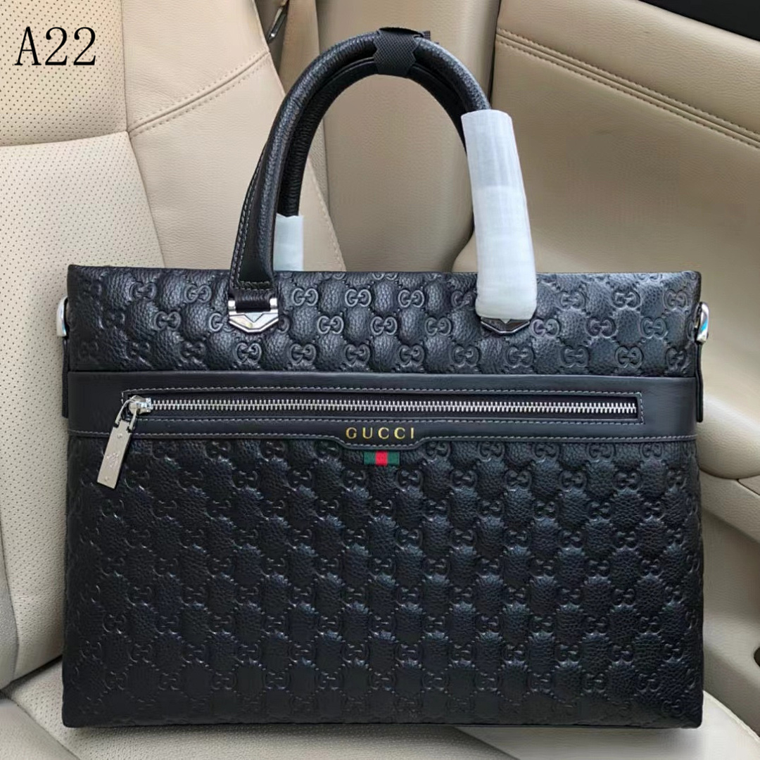 Gucc1 GG Supreme Briefcase #673