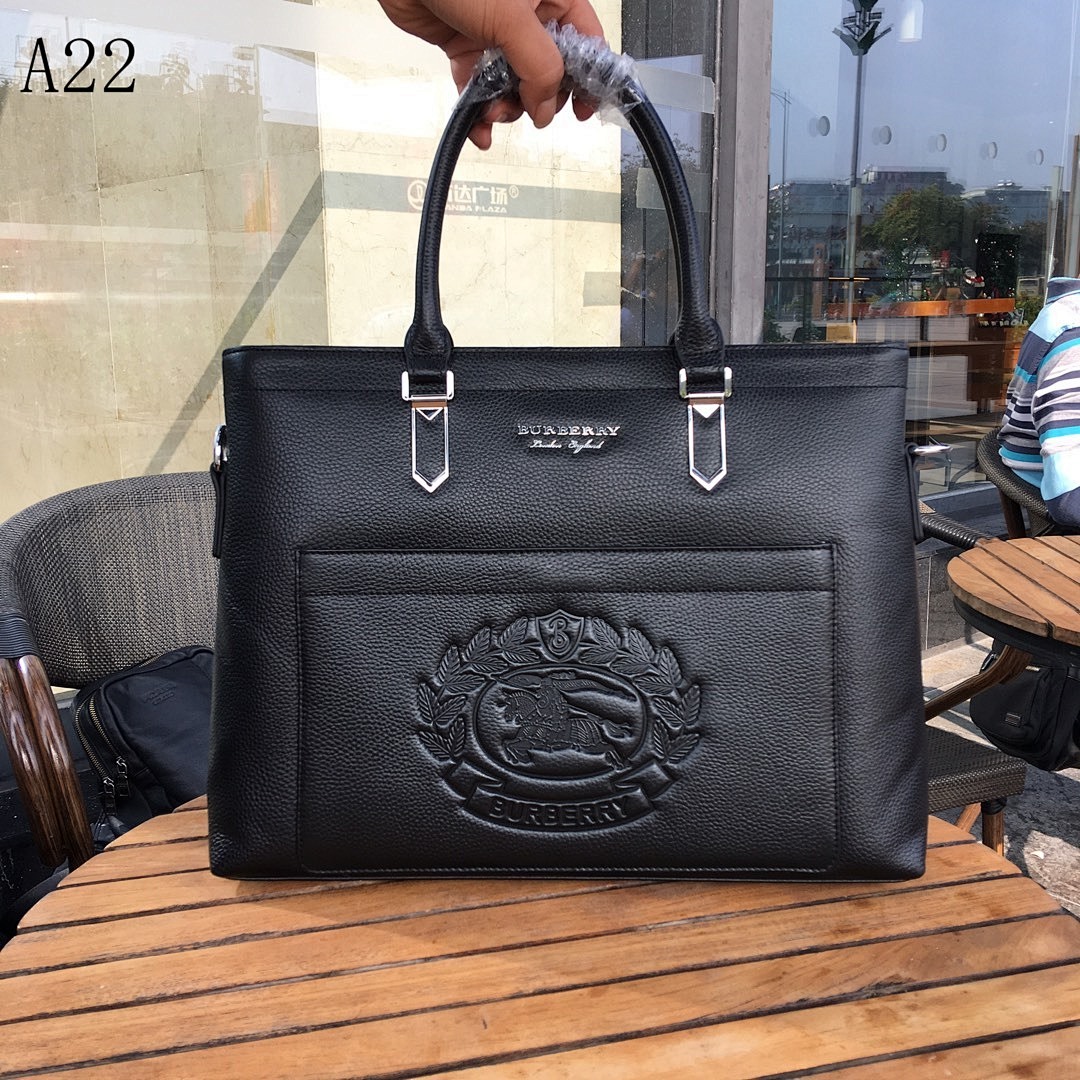 Burberyy + A22 + Leather Tote Bag #662