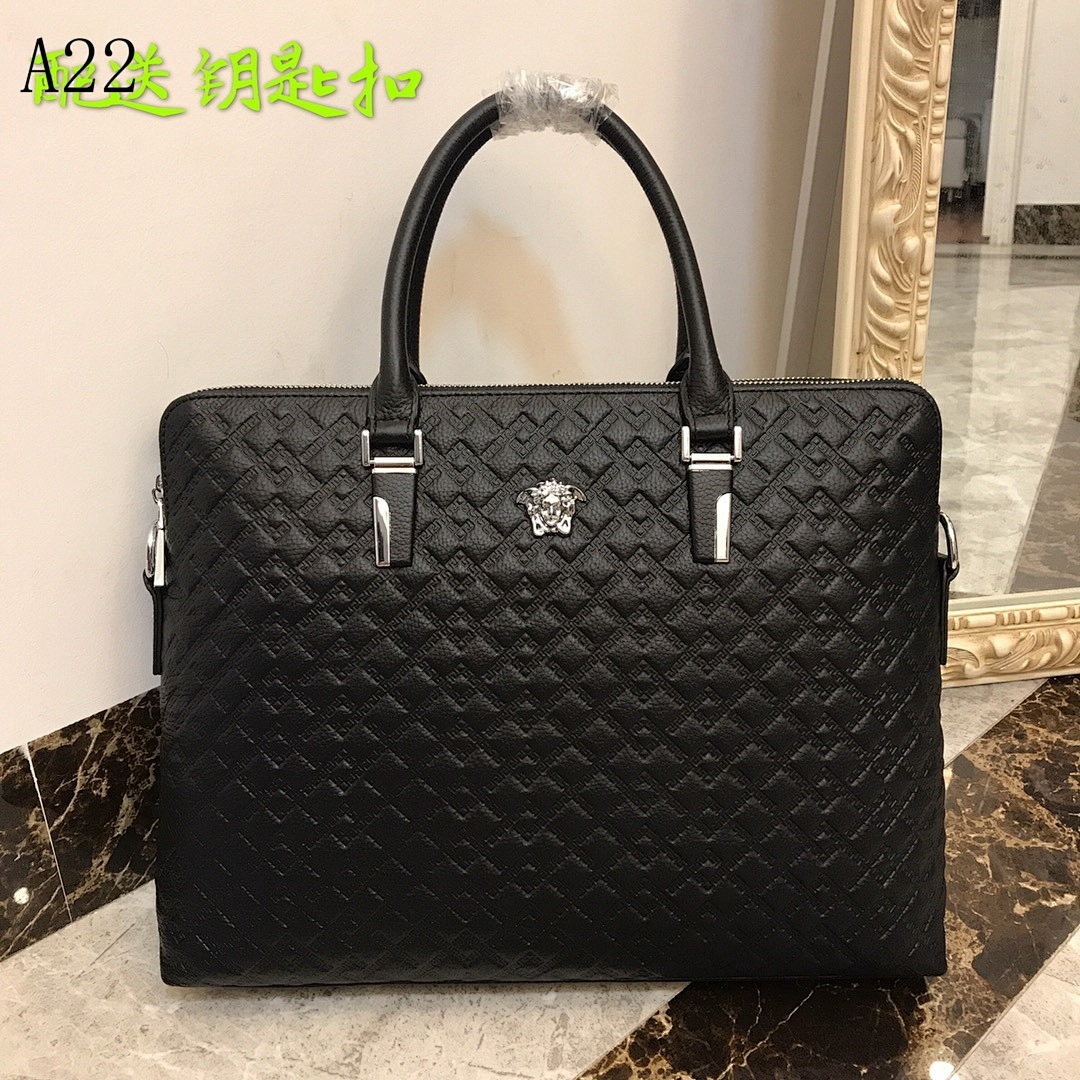 Versaci + A22 + Quilted Leather Tote Bag #6272