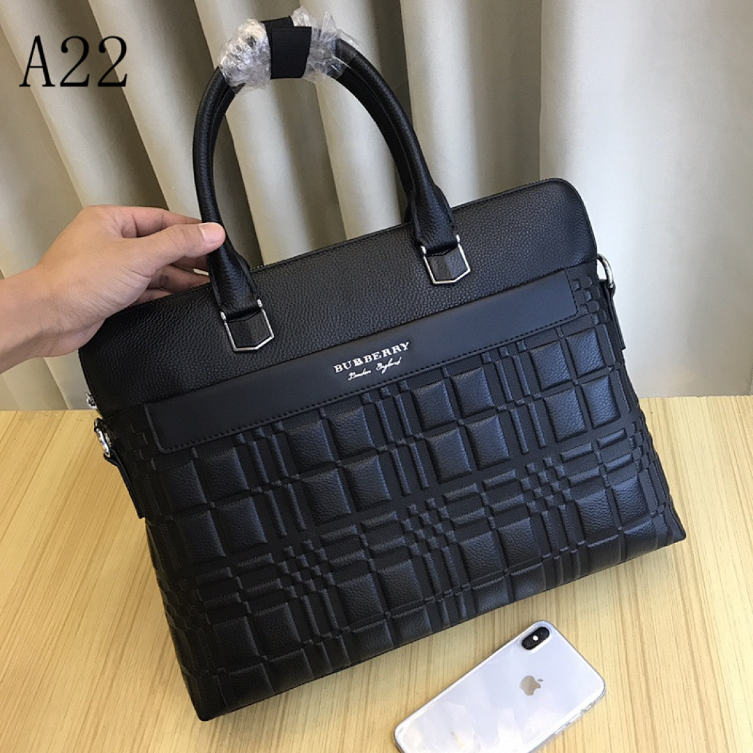 Burberyy A22 Quilted Briefcase #6415