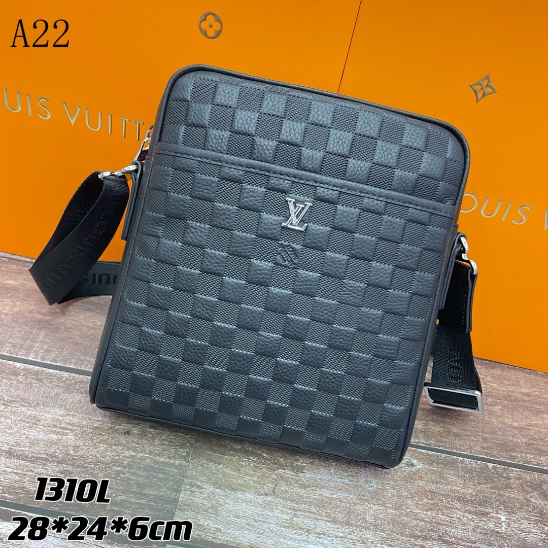 LVutton Damier Graphite 1310L Crossbody Bag #710 1 LVutton Damier Graphite 1310L Crossbody Bag #710