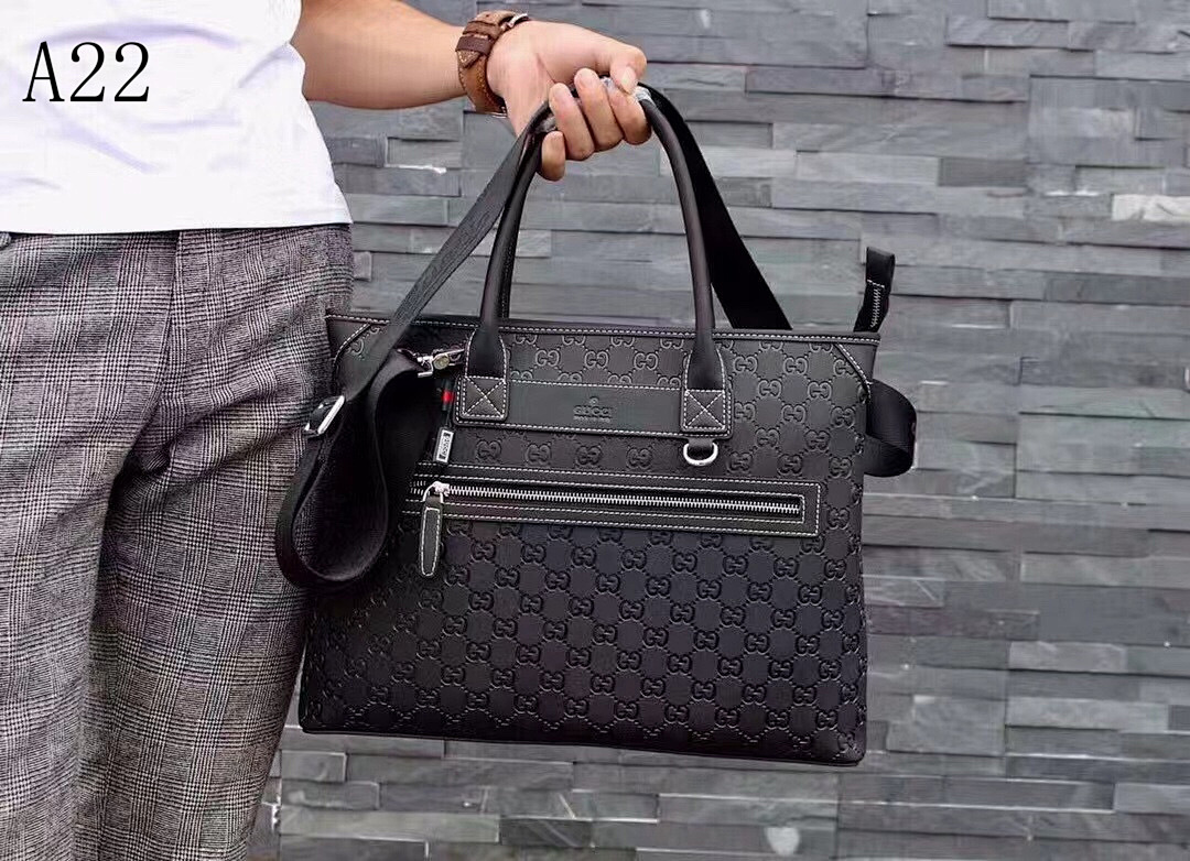 Gucc1 GG Supreme Briefcase #702