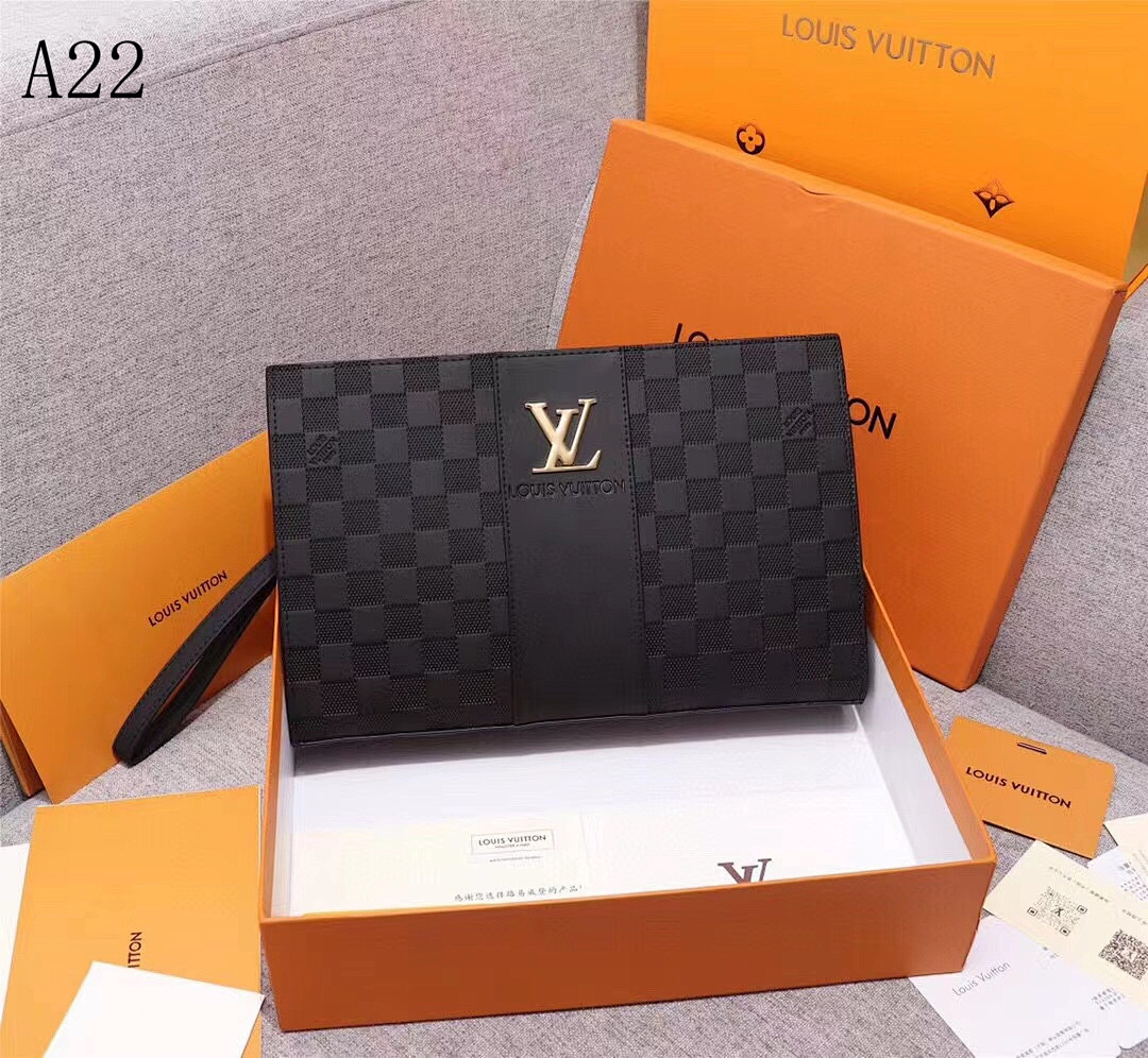 LVutton A22 Damier Graphite Clutch #6279