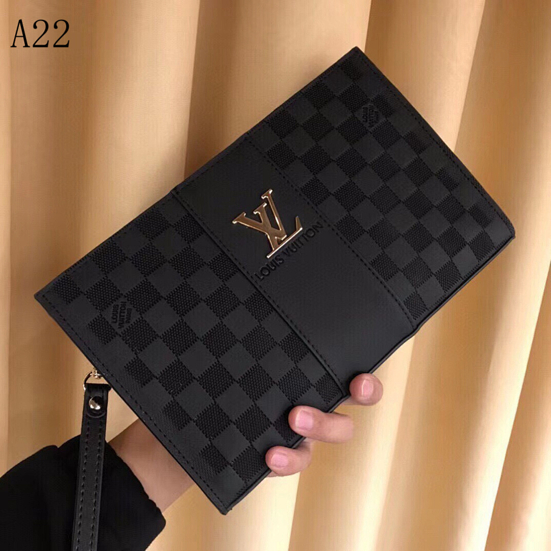 LVutton Damier Graphite Clutch Bag #695