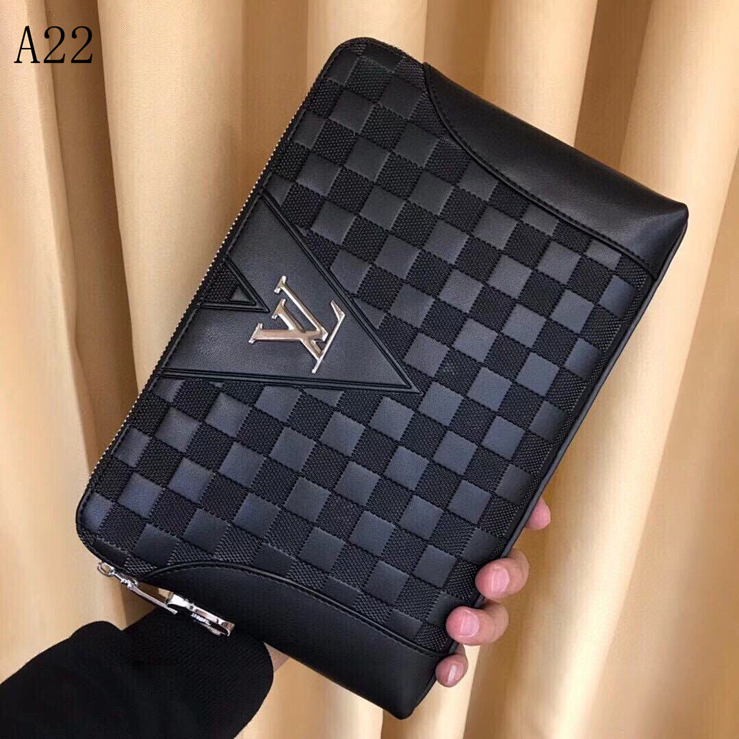 LVutton A22 Damier Clutch #6316