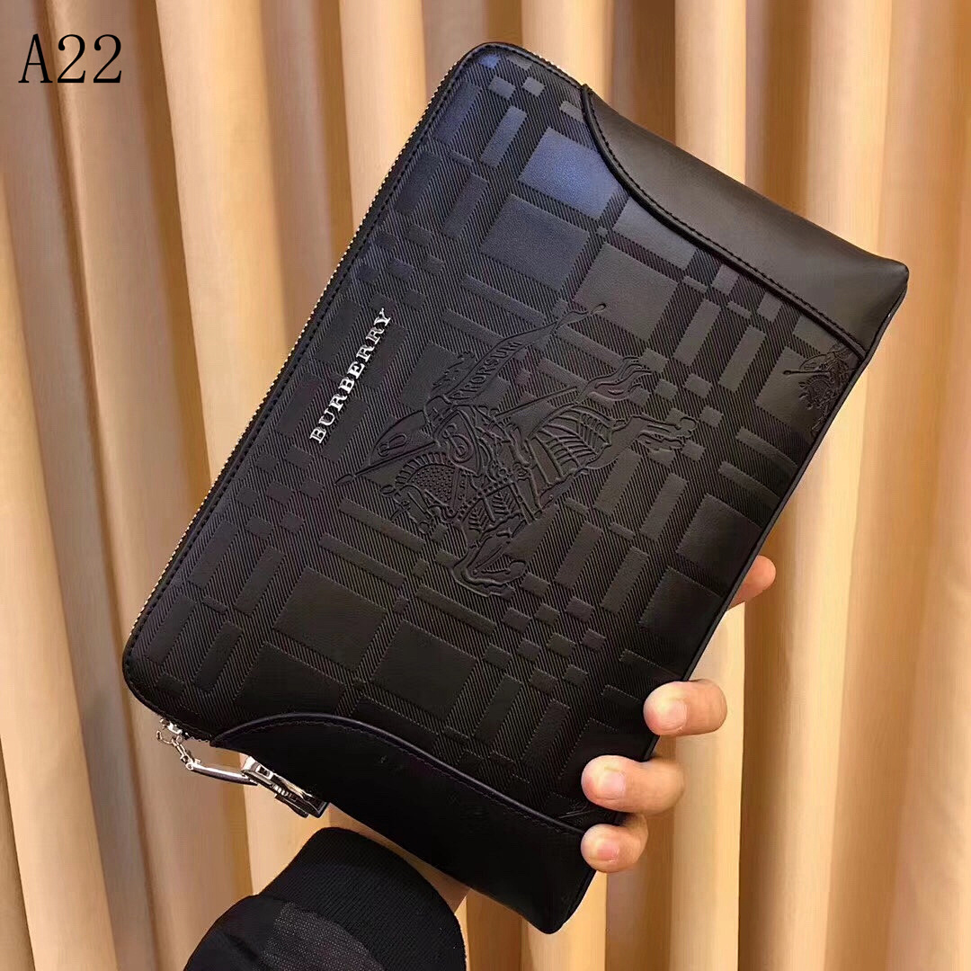 Burberyy – A22 Check Pattern Zip-Around Wallet #693