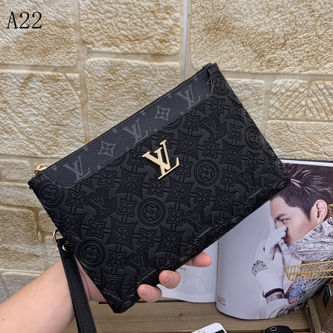 LVutton + A22 + Monogram Clutch Bag #6226