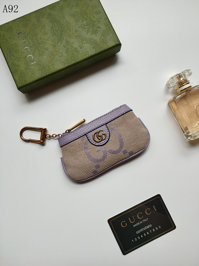 Gucc1 A92 GG Supreme Keychain Pouch #5952