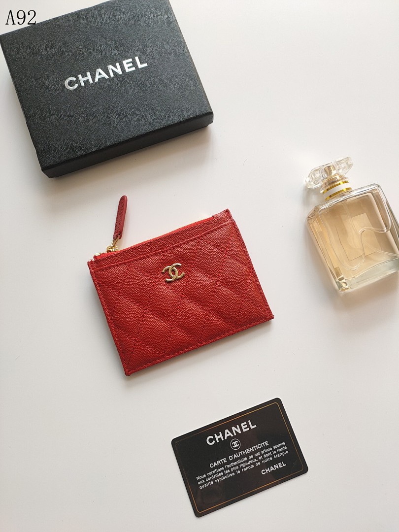 Chan3l Classic Caviar Leather Coin Purse #3401