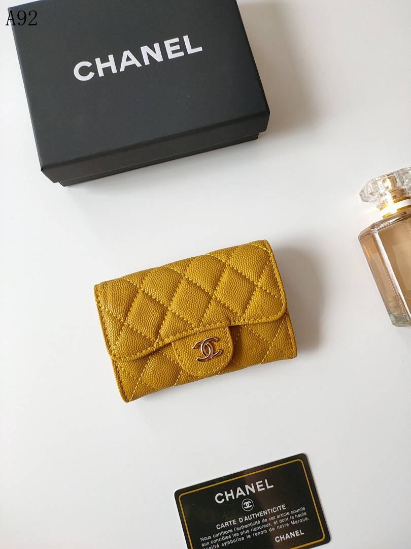 Chan3l Classic Quilted Wallet #3392