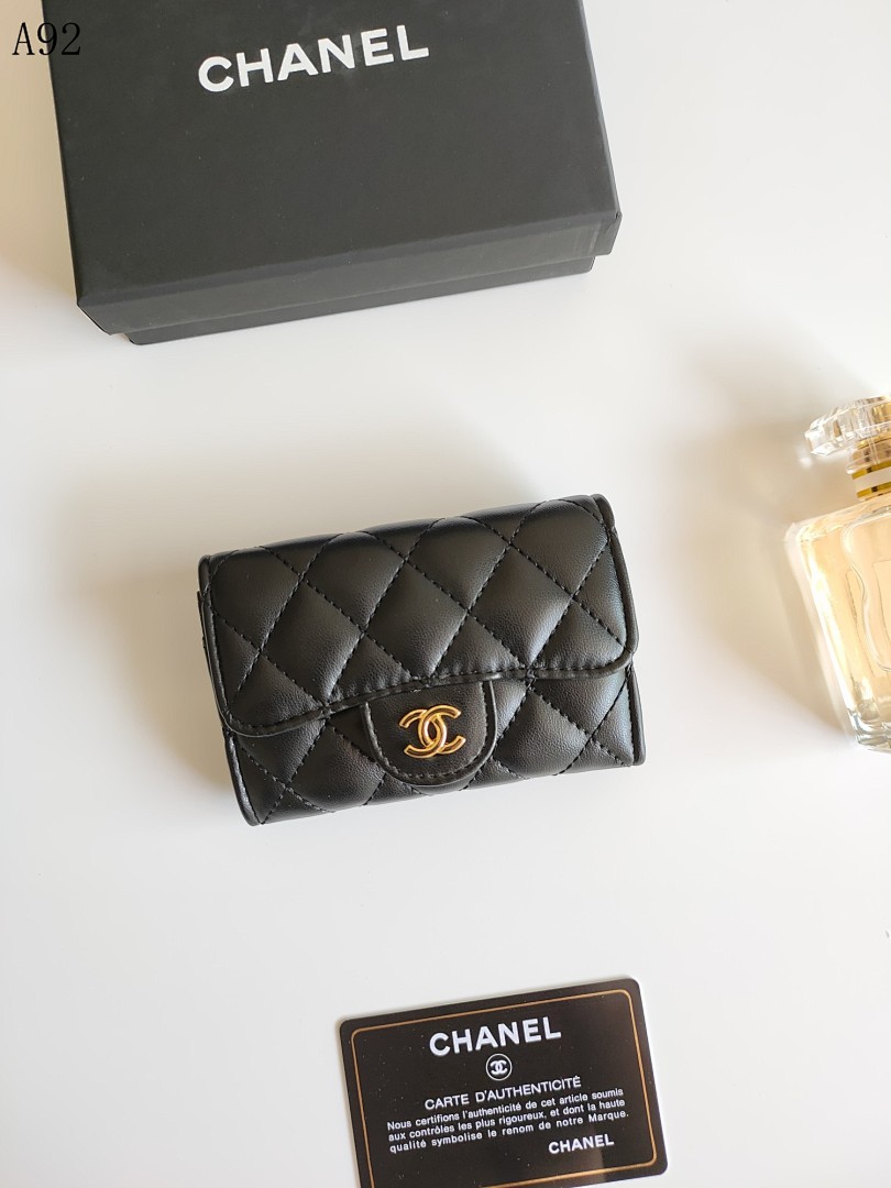 CHANELL Classic Quilted Leather Wallet #3380 1 CHANELL Classic Quilted Leather Wallet #3380