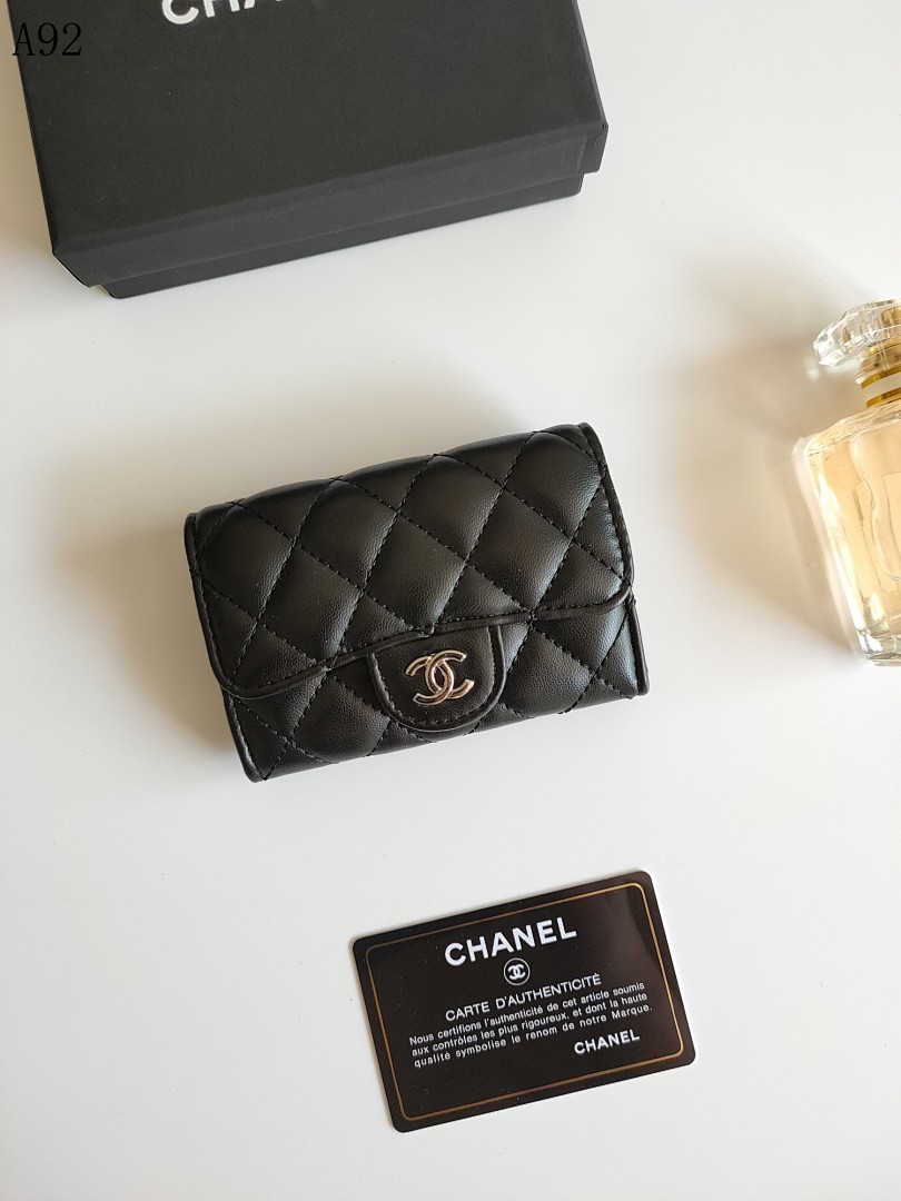 Chan3l Classic Quilted Leather Wallet #3379