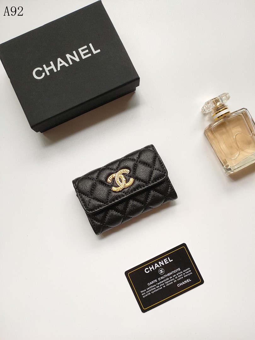 Chan3l Classic Quilted Wallet #3490