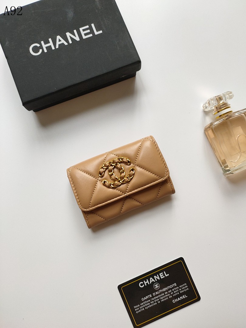 Chan3l Classic Quilted Wallet #3094