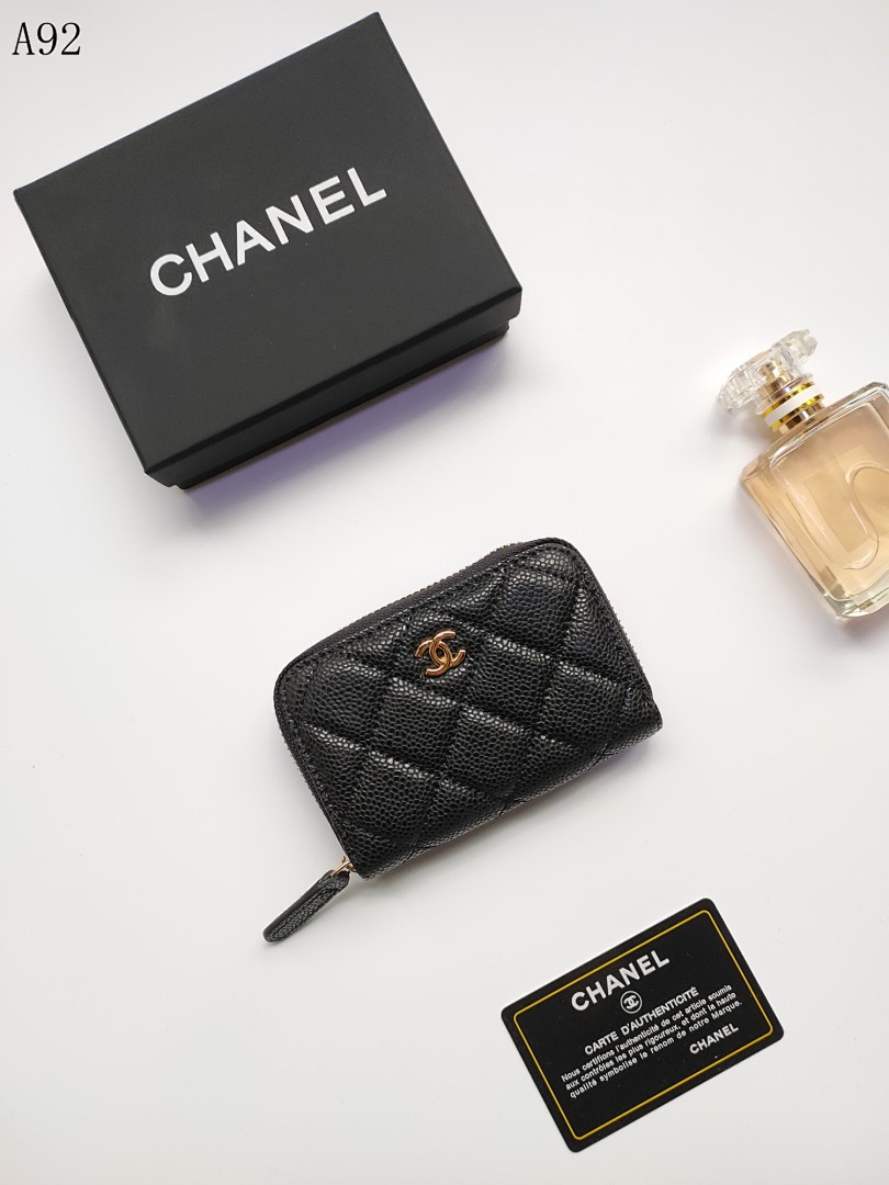 Chan3l Classic Quilted Zip Wallet #788 1 Chan3l Classic Quilted Zip Wallet #788