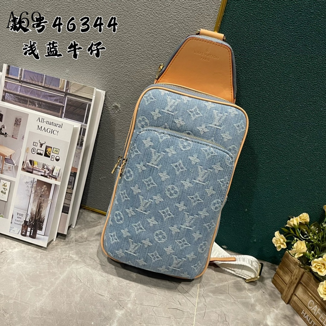 LVutton 46344 Denim Crossbody Bag #3739