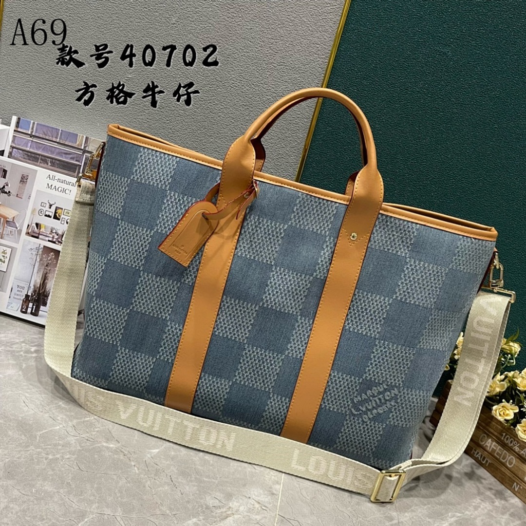 LVutton + 40702 + Damier Denim Tote Bag #4391