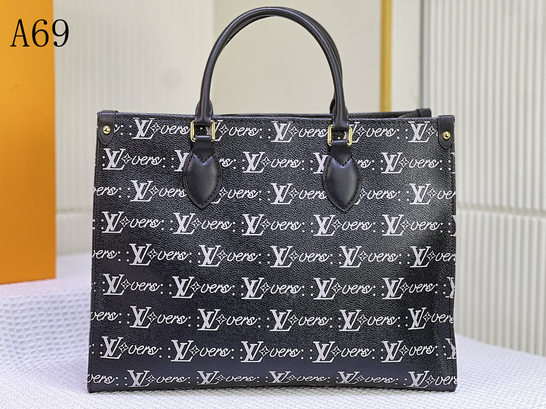 LV Lovers A69 Tote Bag #3595 1 LV Lovers A69 Tote Bag #3595