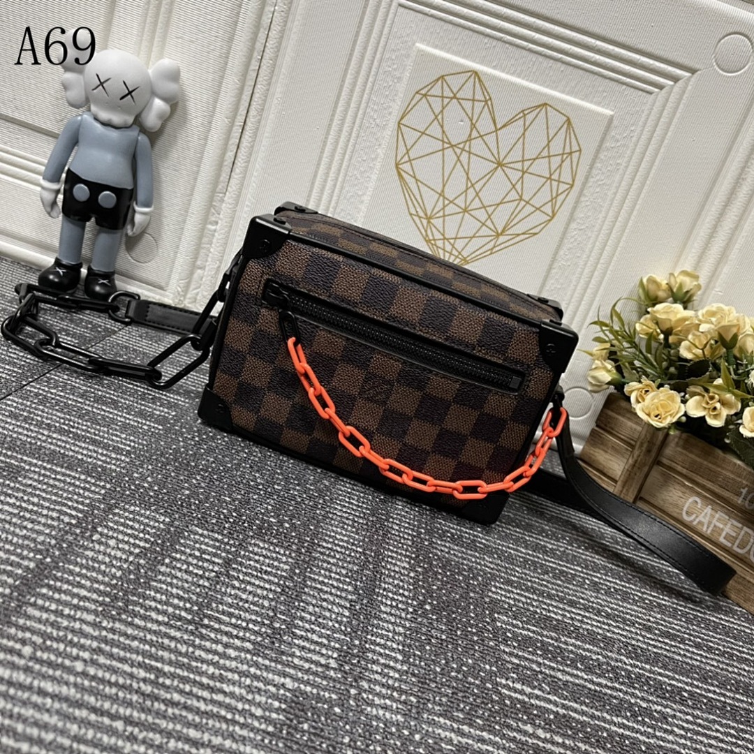 LVutton + A69 + Damier Ebene Crossbody Bag #3804