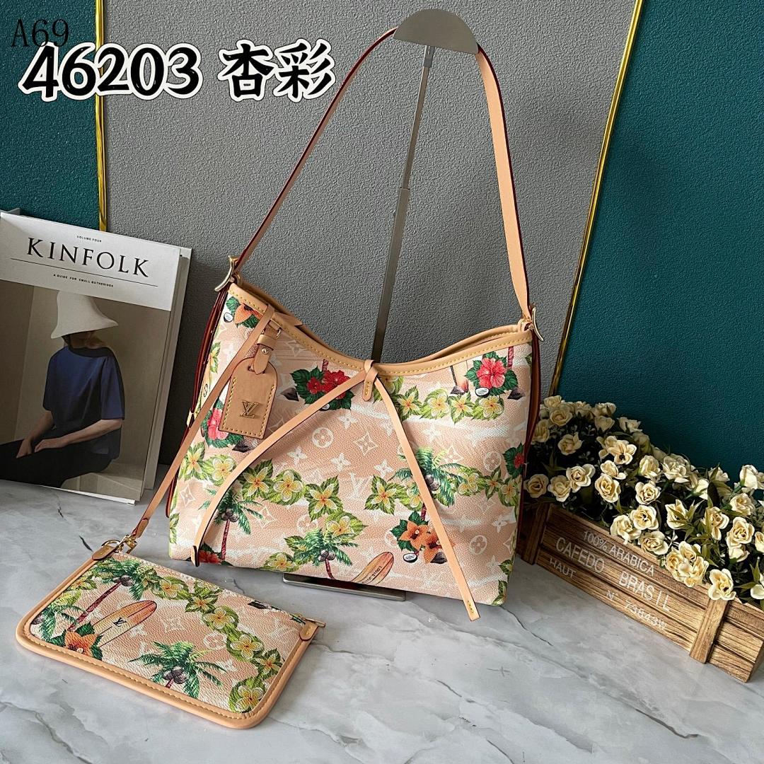 LVutton + 46203 + Tropical Floral Hobo Bag #3712
