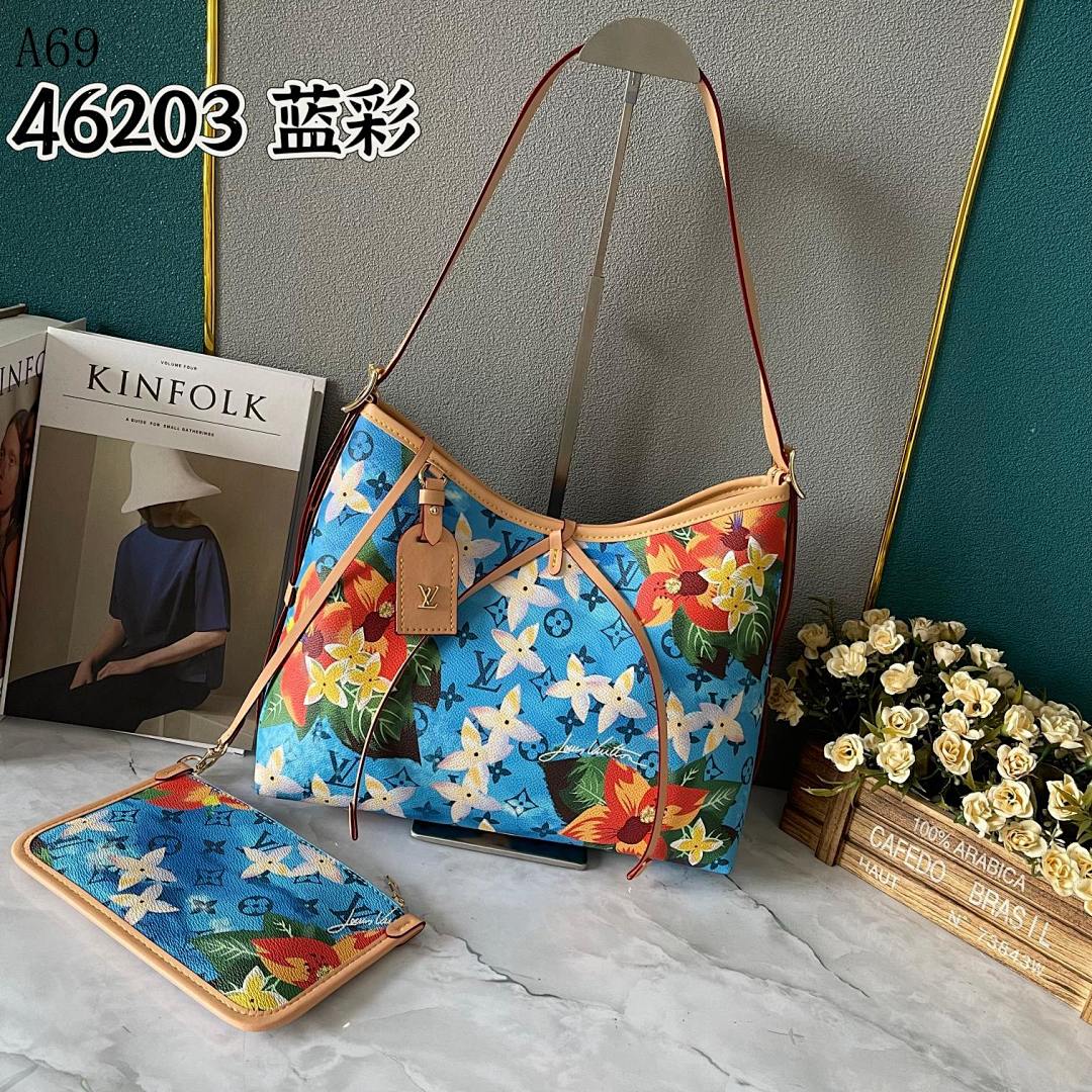 LVutton 46203 Blue Floral Bag #4240