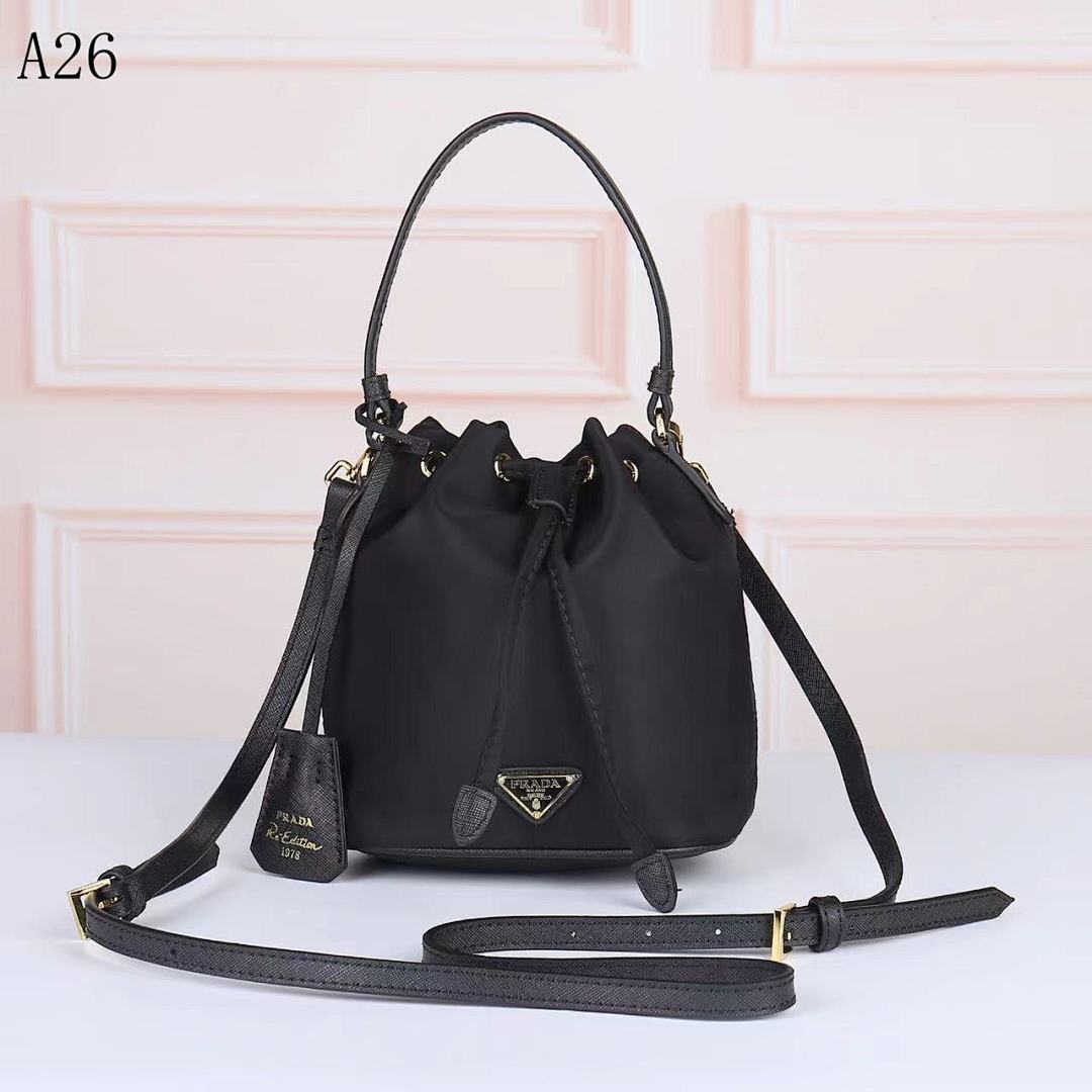 Pr4da Re-Edition 1978 Drawstring Bucket Bag #1581