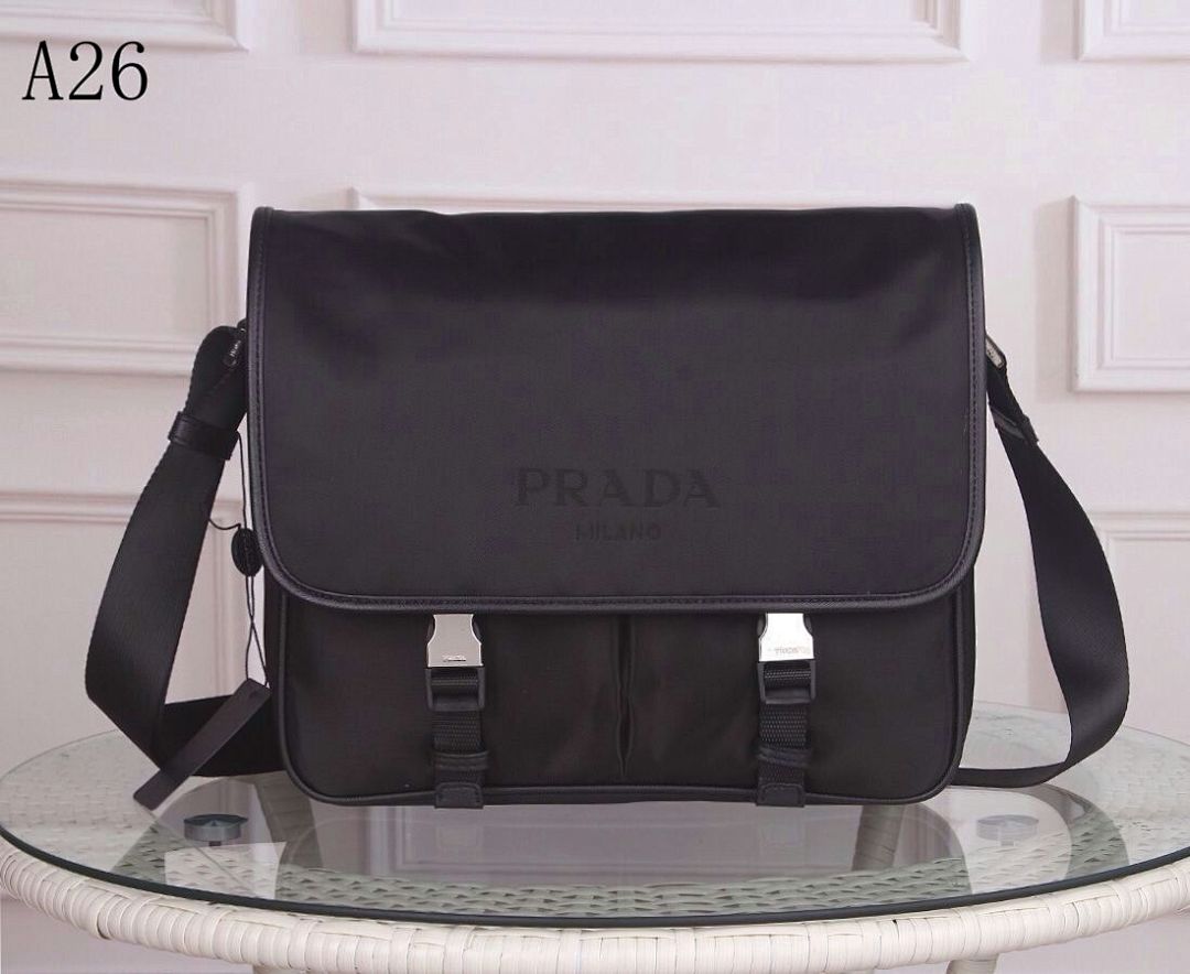 Pr4da Milano Messenger Bag #1739 1 Pr4da A26 Nylon Messenger Bag #1753