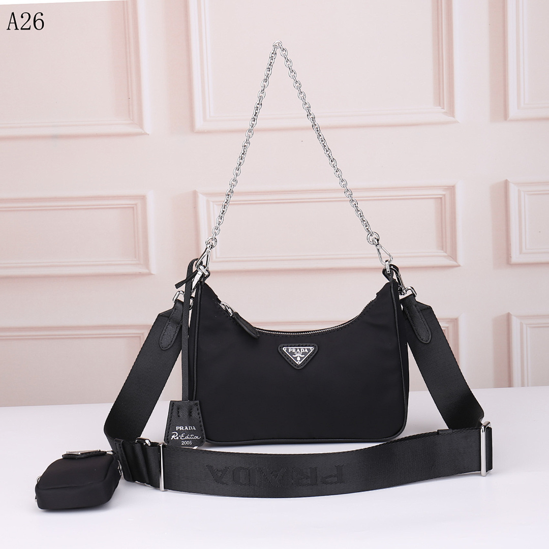 Pr4da Re-Edition 2005 Nylon Shoulder Bag #2014