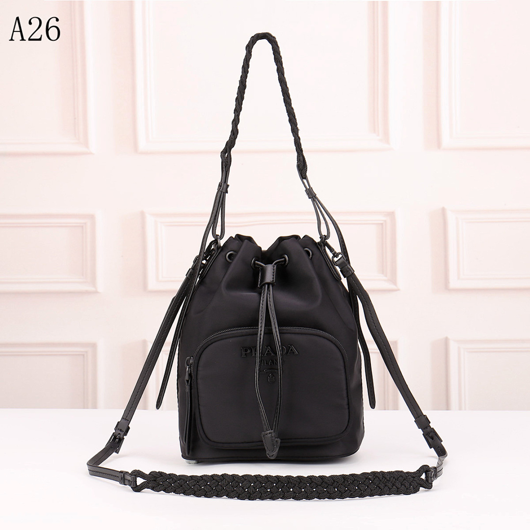 Pr4da Re-Nylon Drawstring Backpack #1630