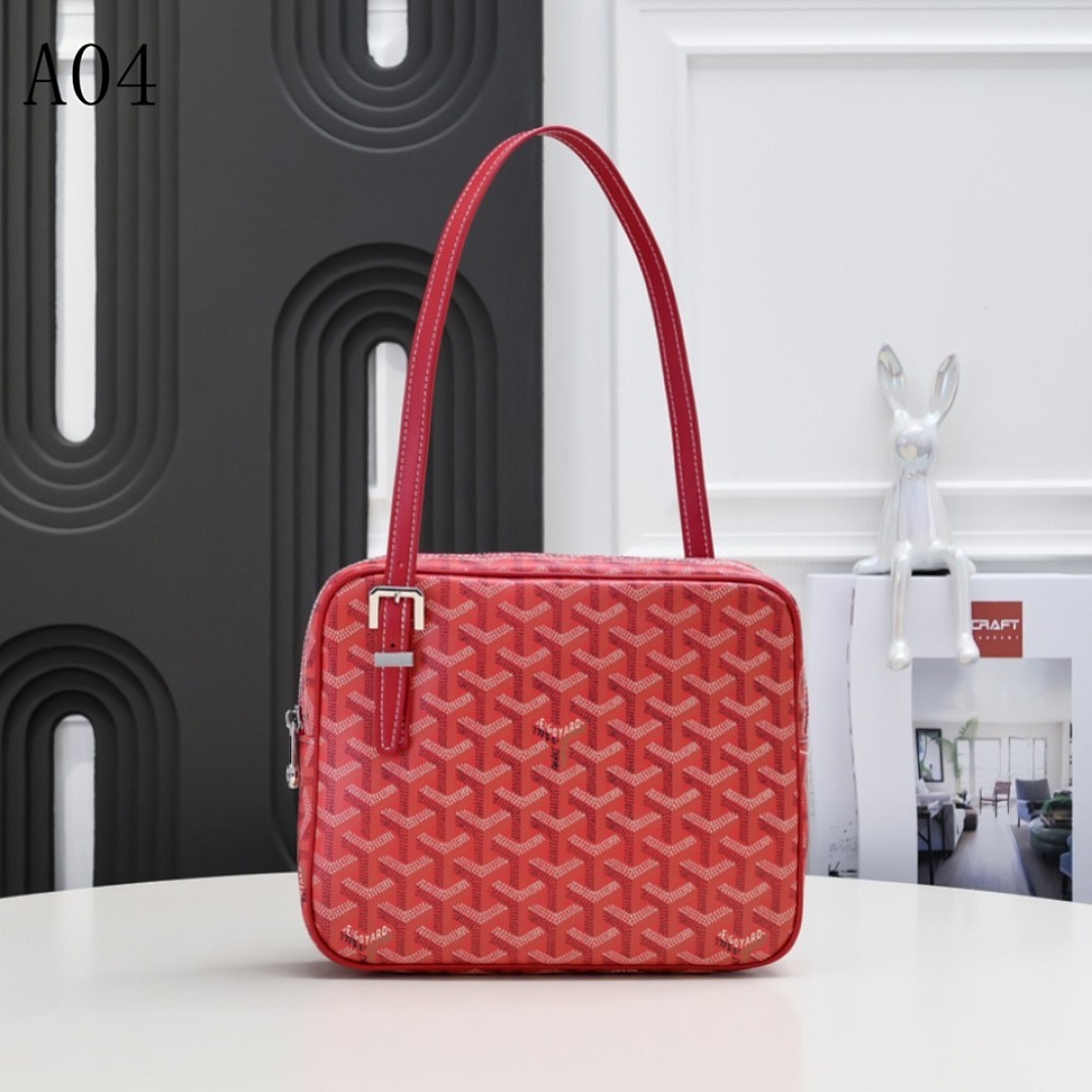 Goyarrd – Saint-Louis PM – Red Monogram Canvas Shoulder Bag #563