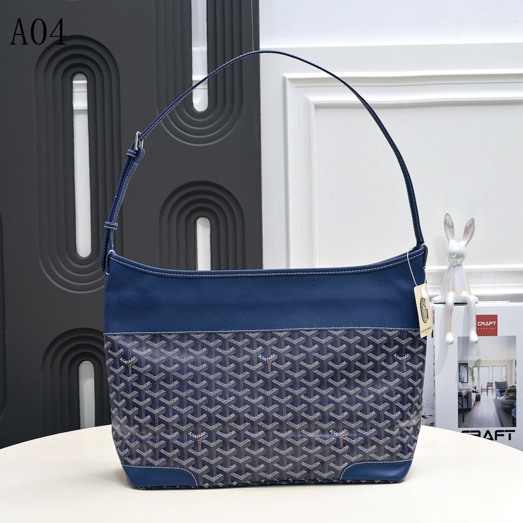 Goyarrd – Saint Louis PM – Blue Monogram Canvas Shoulder Bag #554