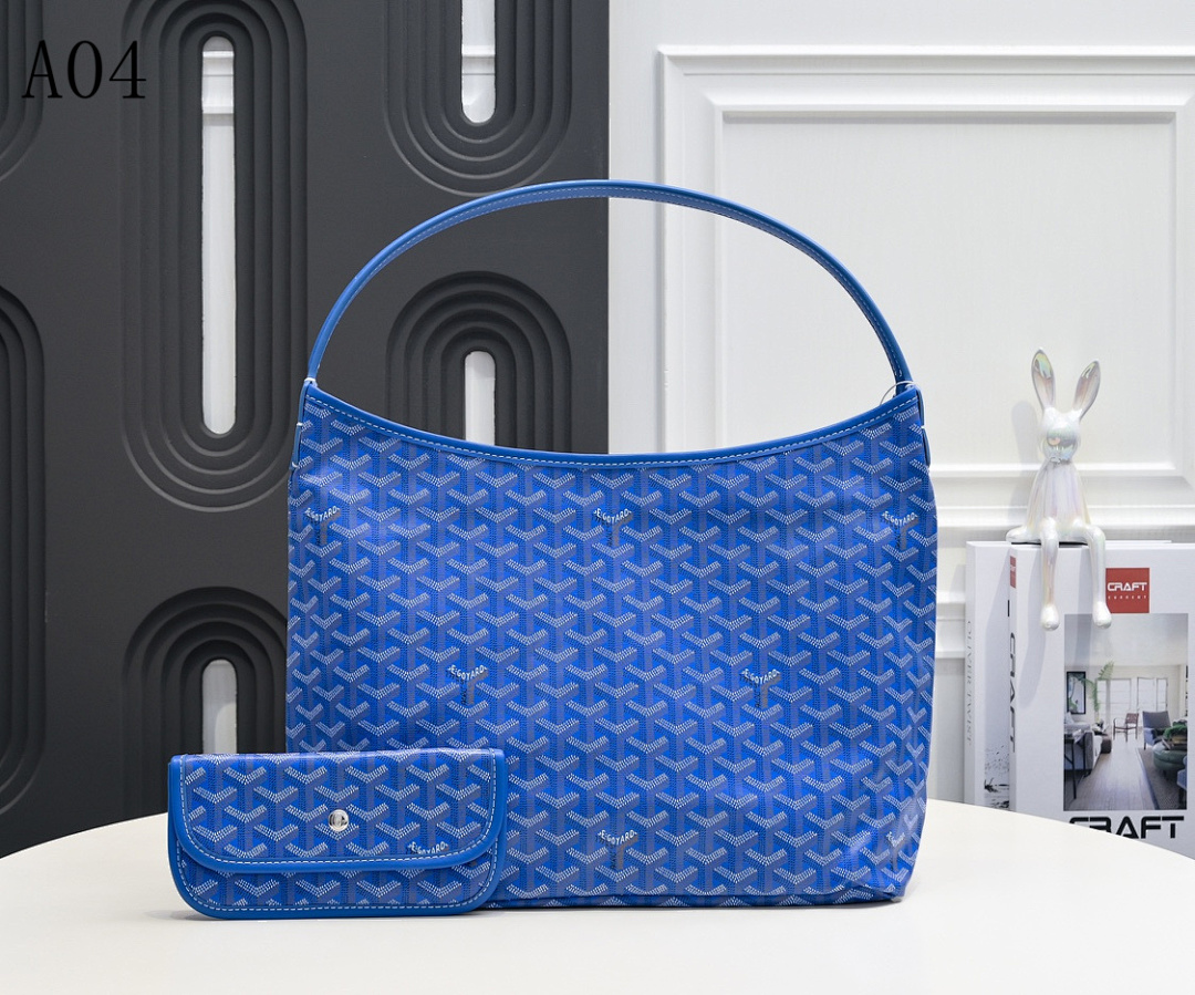 Goyarrd – Saint Louis PM – Blue Monogram Canvas Tote #549