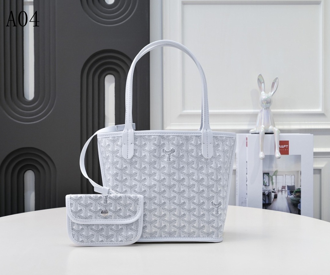 MCM + A04 + White Monogram Tote with Clutch #1234