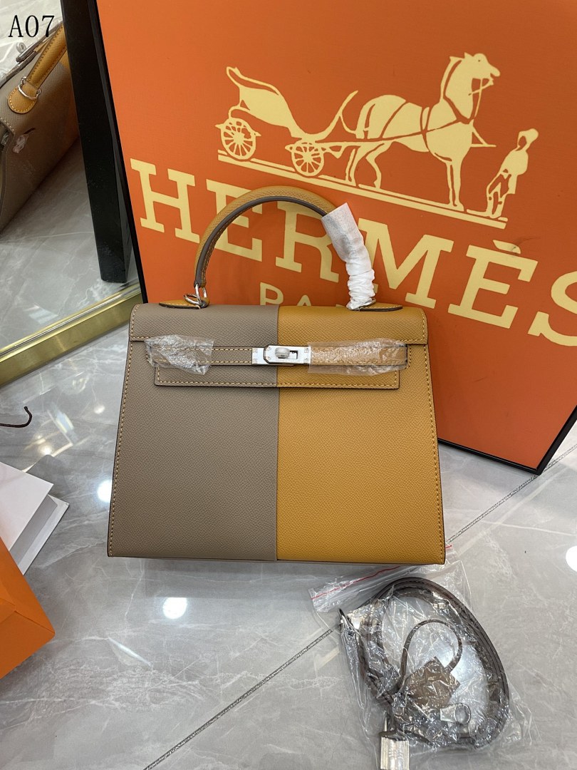 Hermès Kelly 25 Color Block Bag #5680