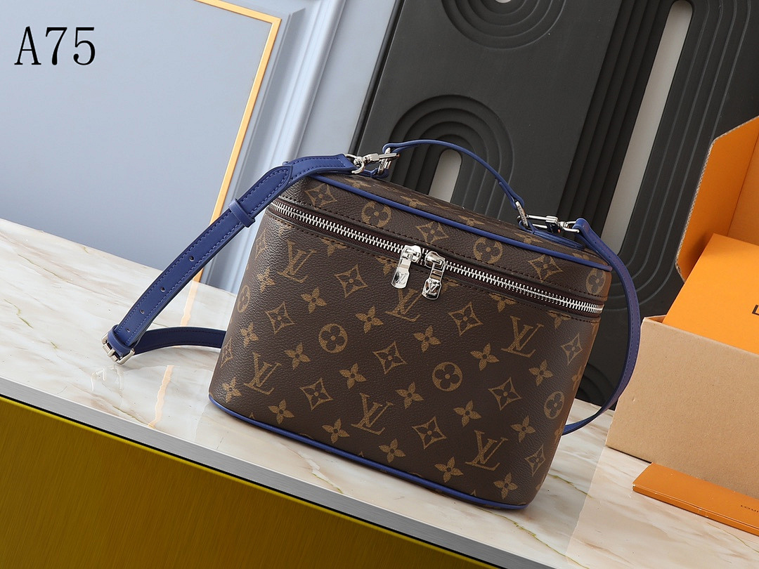LVutton A75 Monogram Canvas Box Bag #3917
