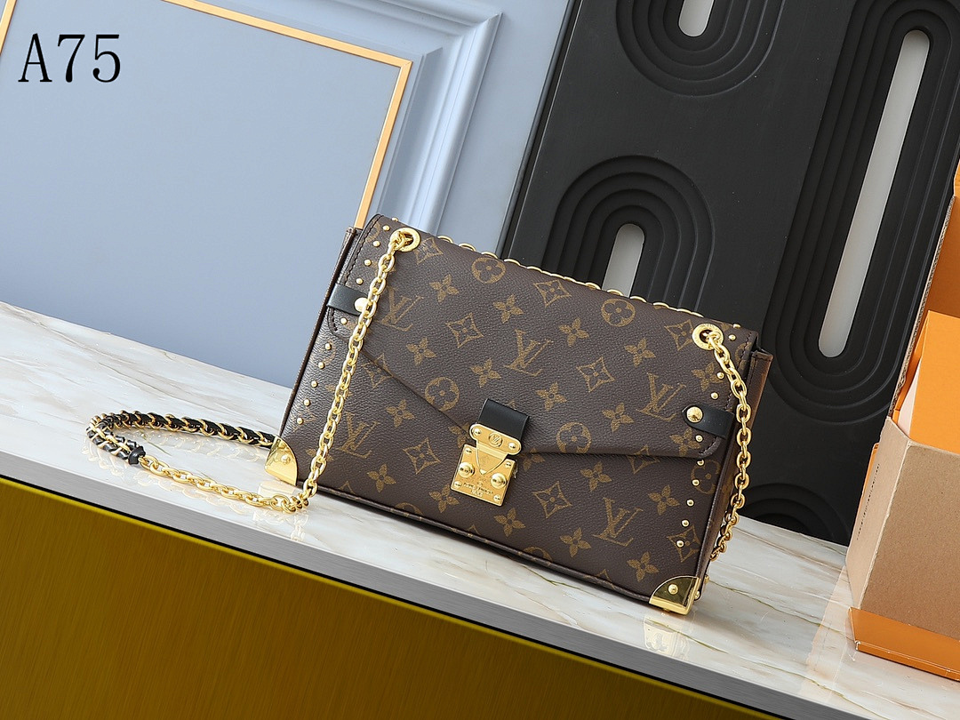 LVutton A75 Monogram Chain Bag #4607 1 LVutton A75 Monogram Chain Bag #4607