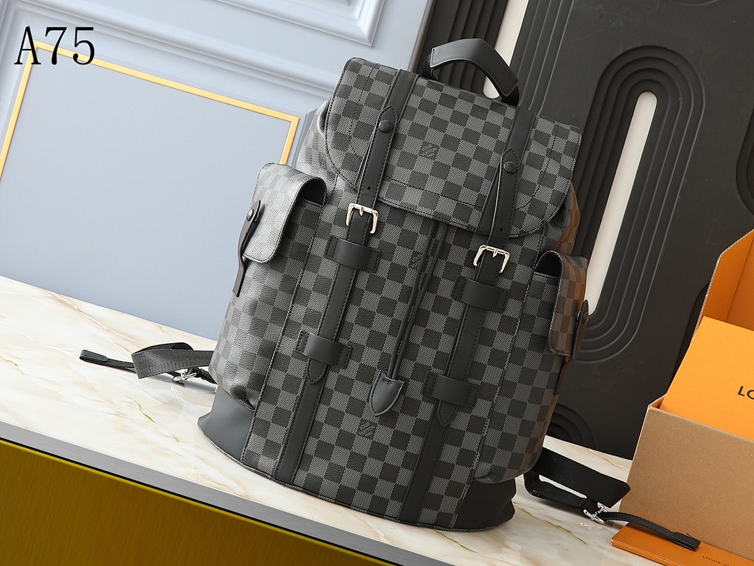 LVutton A75 Damier Graphite Backpack #4884