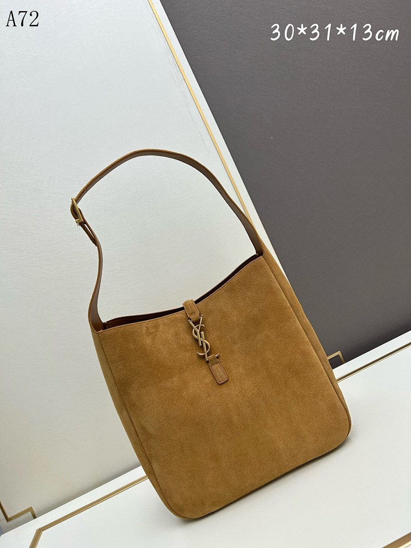 SntLaurent – A72 – Medium Suede Shoulder Bag #1063